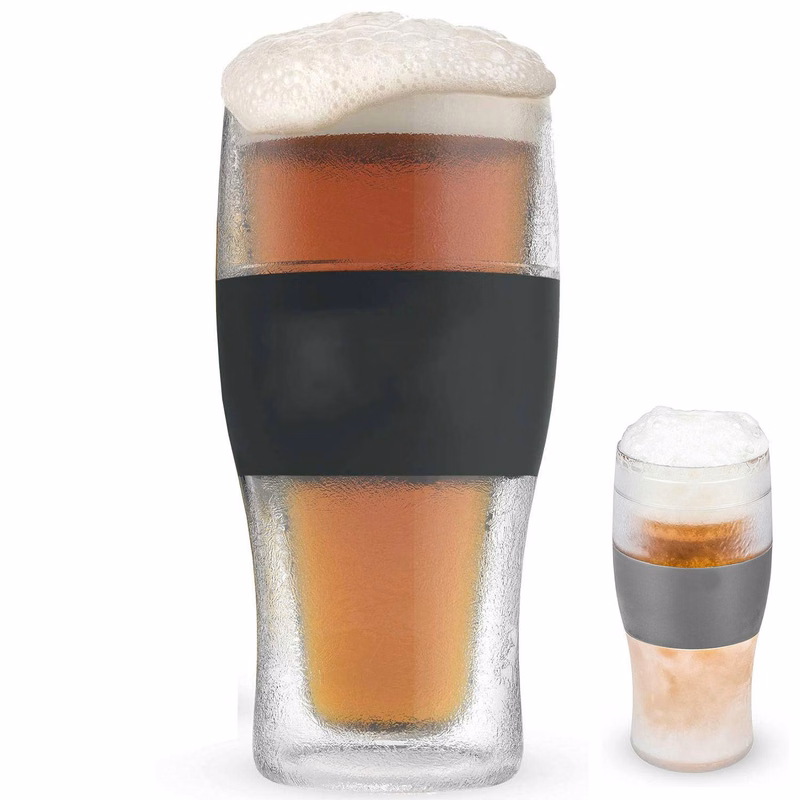 16 oz Silicone Ring Double Walled Insulated Glass