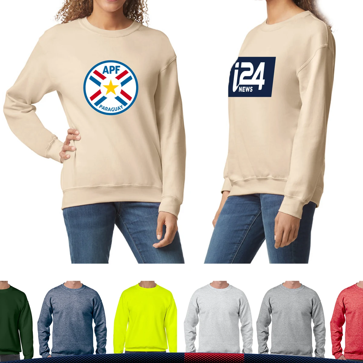 Gildan® 7.75 oz. Men's Cotton Crewneck Sweatshirts, custom hoodie or sweatshirt with logo imprint 1