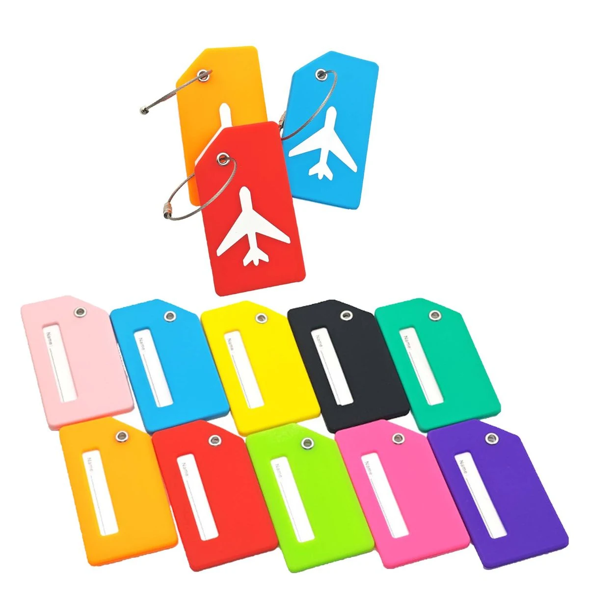 Silicone Luggage Tag Airplane Design MOQ 50 1