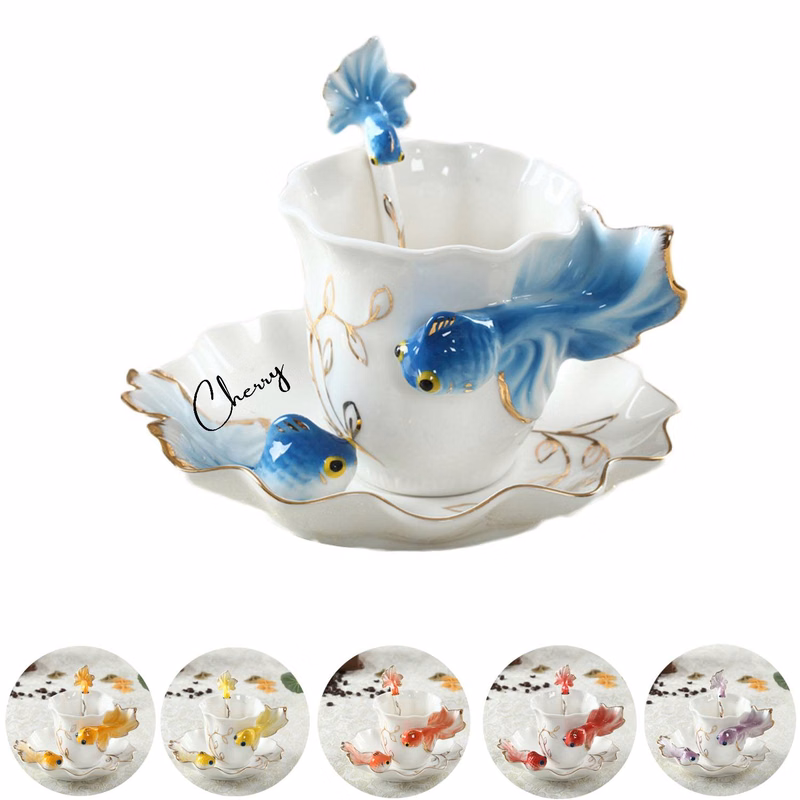 Ceramic china fish mug