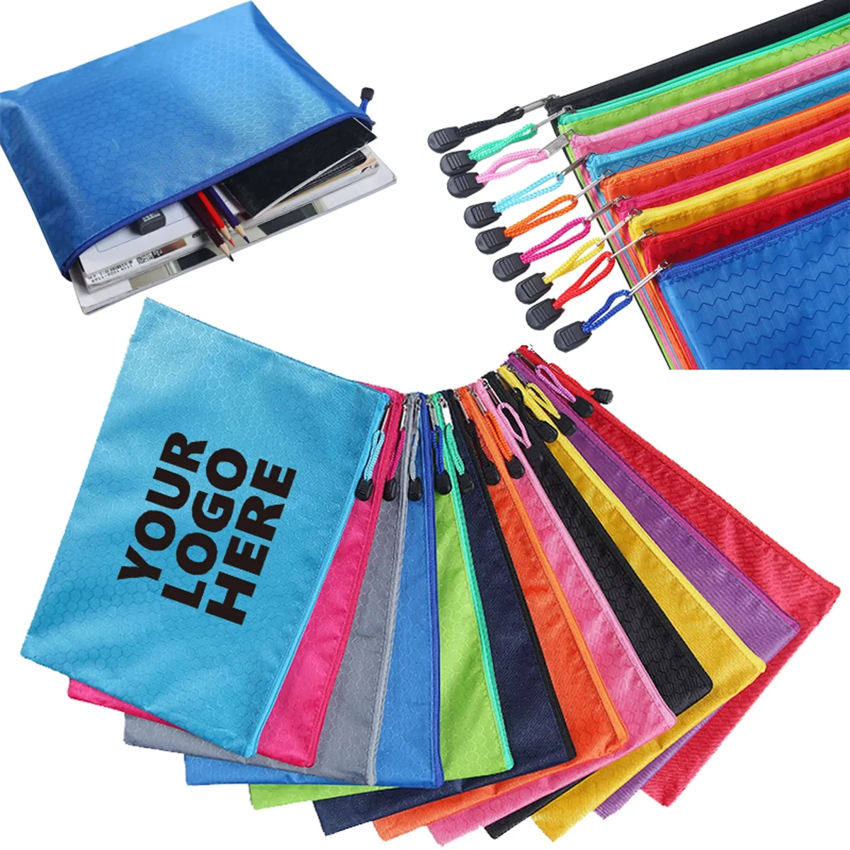 A4 Football Pattern Waterproof Document Pouch 1