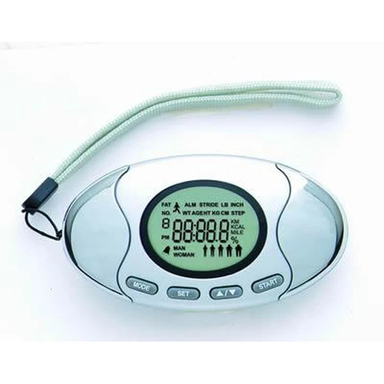 Oval 2 in 1 Pedometer with Fat Analyzer 1