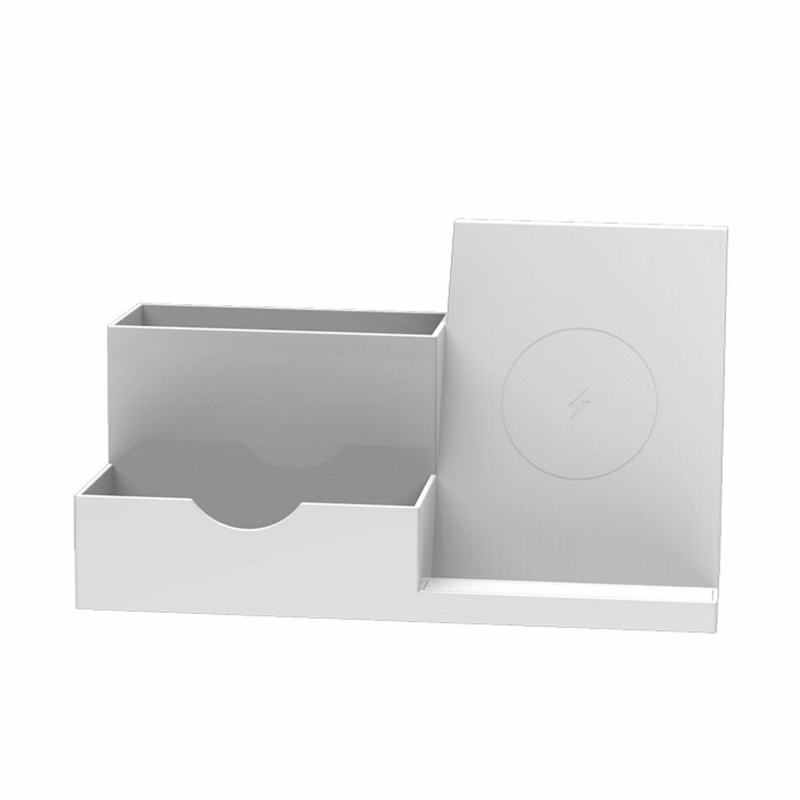 Wireless Charging Station Organizer with Pen Holder