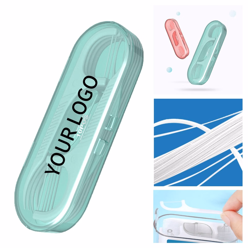 Custom Dental Floss Pick Set with Case