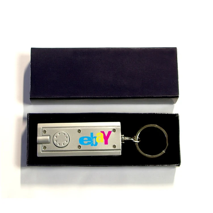 Rectangular Flashlight Key Chain with gift box 1