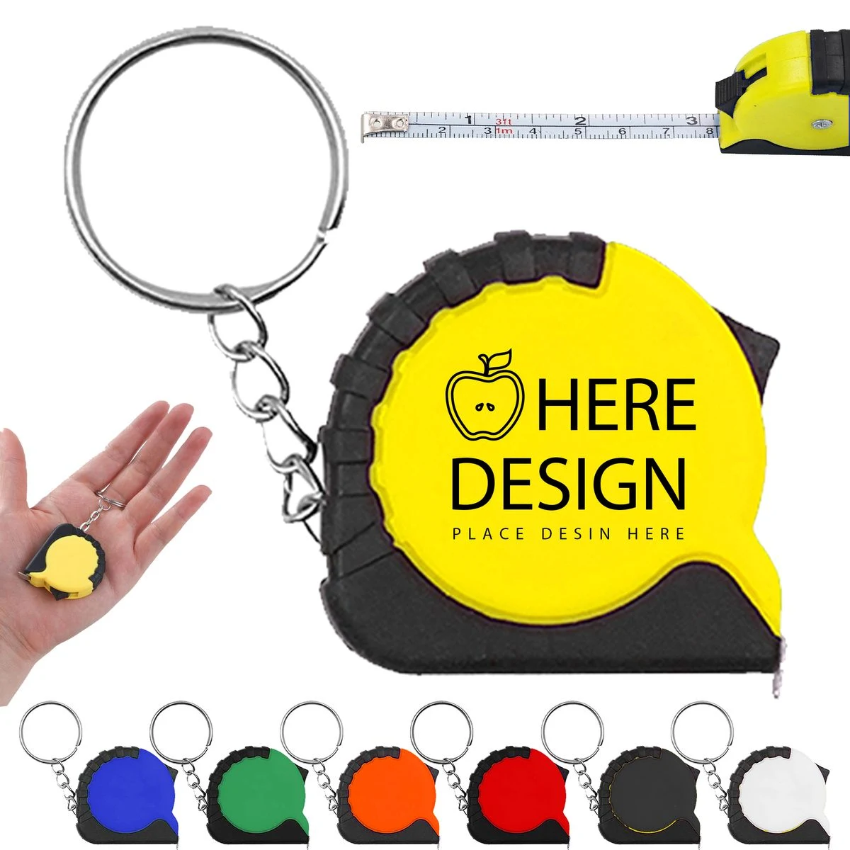 Compact Measuring Tape Keyring 1