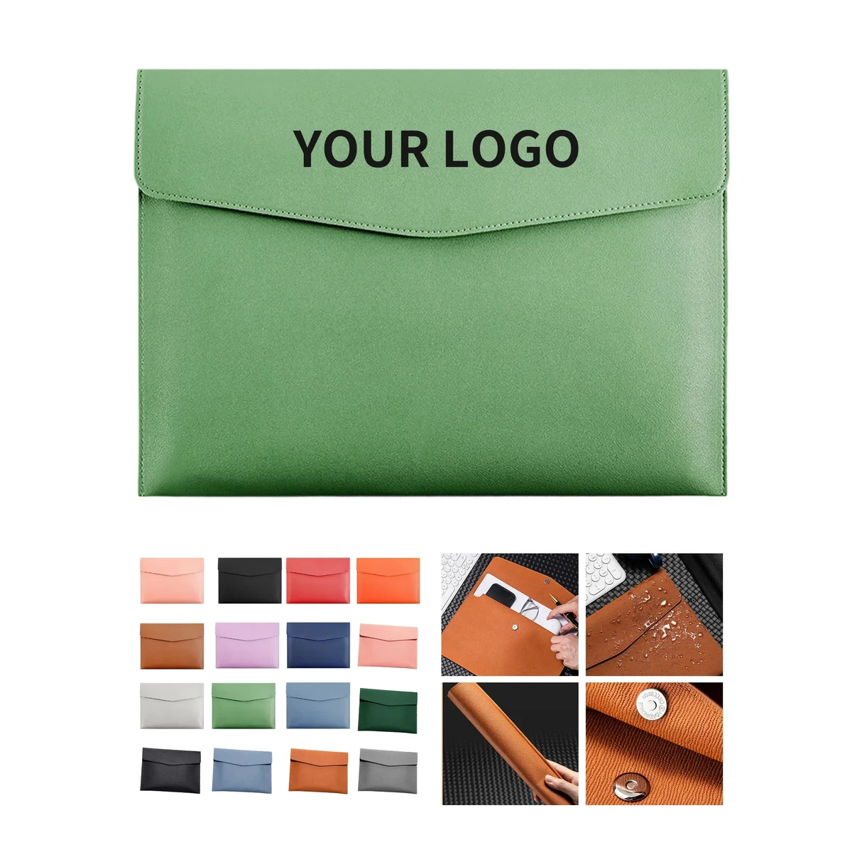 PU Leather A4 File Pouch with Large Capacity 1