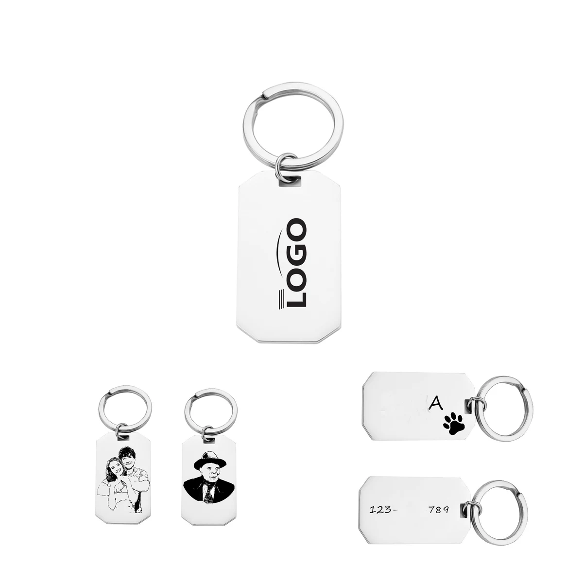 Metal Sliver Keychain 1