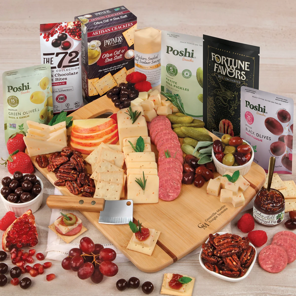 Party Board with Shelf Stable Charcuterie Essentials 1