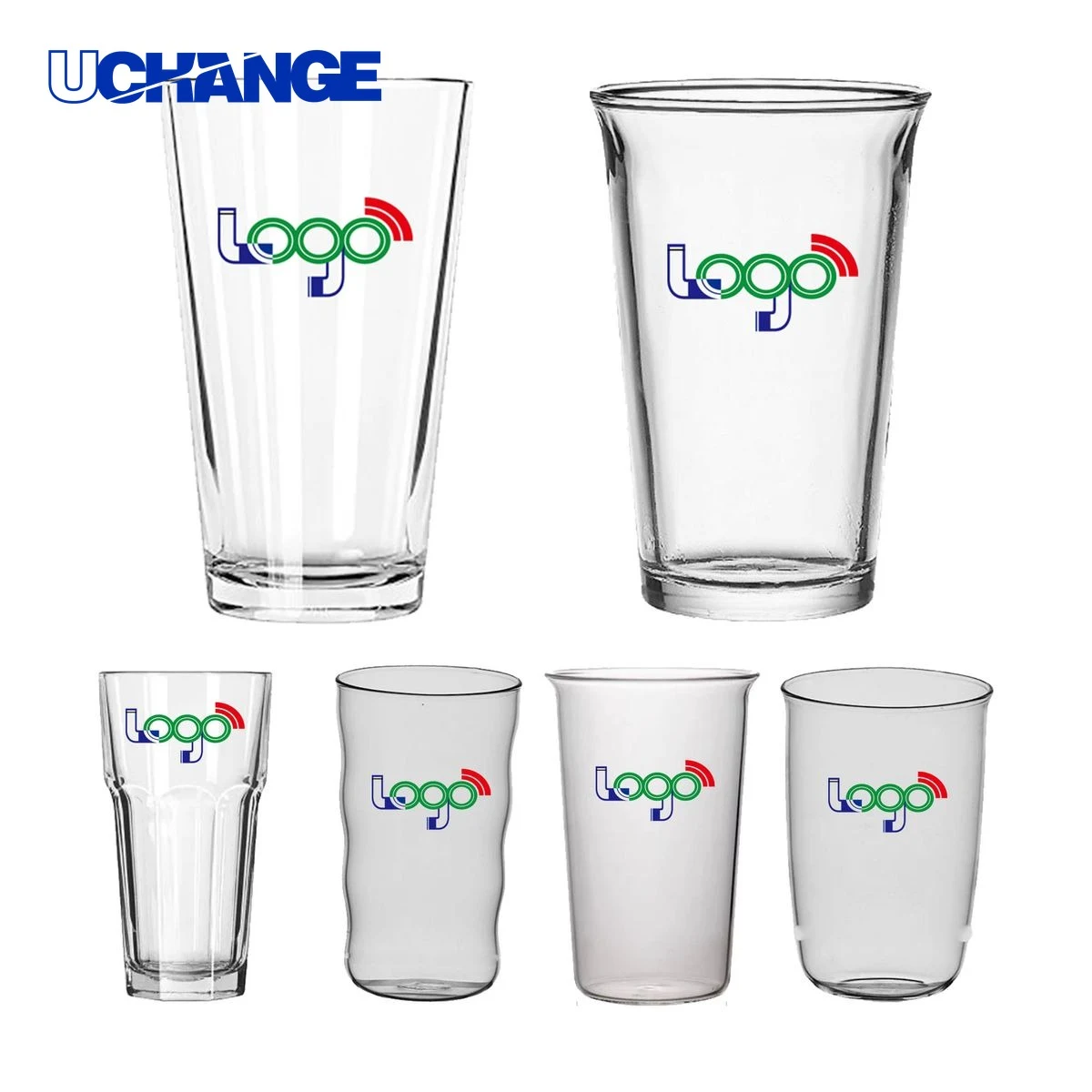 16oz Machine-Washable Glass Drinking Cup 1