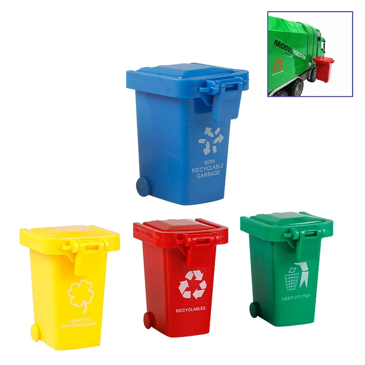 Recycle Trash Can Key Chain 1