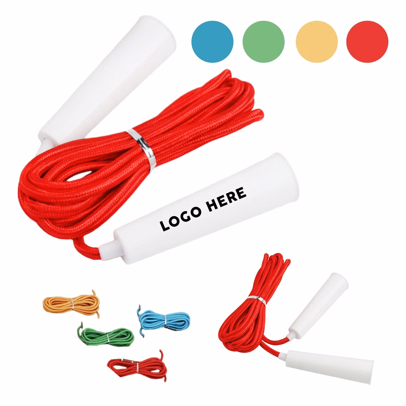 Kids' Cotton Jump Rope With Plastic Handles