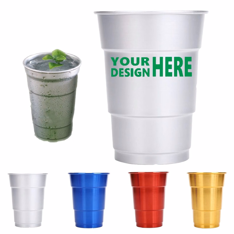 16oz Reusable Aluminum Cups