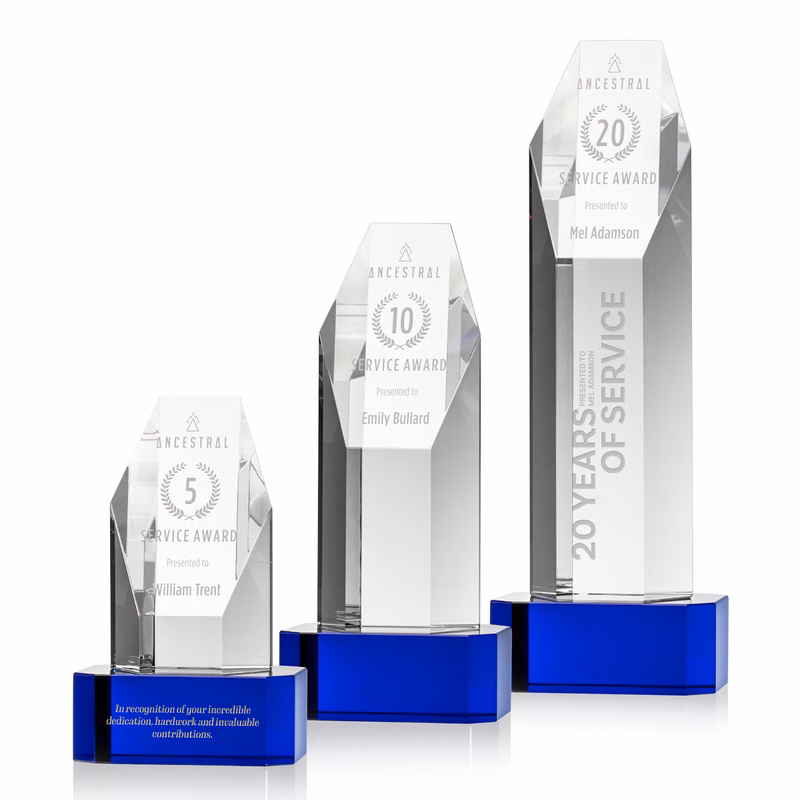 Ashford Award on Blue Base