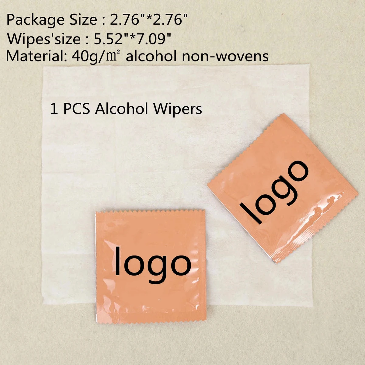 Advertising Customized Single Piece Anti Bacterial 75% Alcoh 1