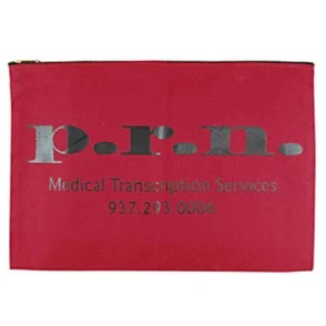 10 Oz. Colored Canvas Deluxe Zippered Portfolio 1