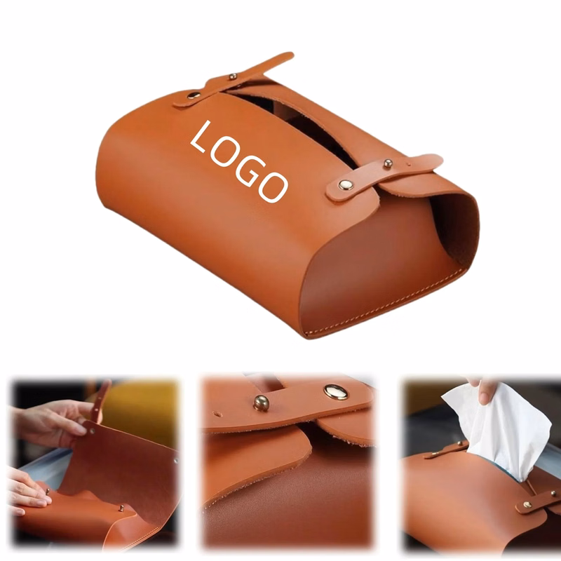 PU Foldable Tissue Box Cover Holder