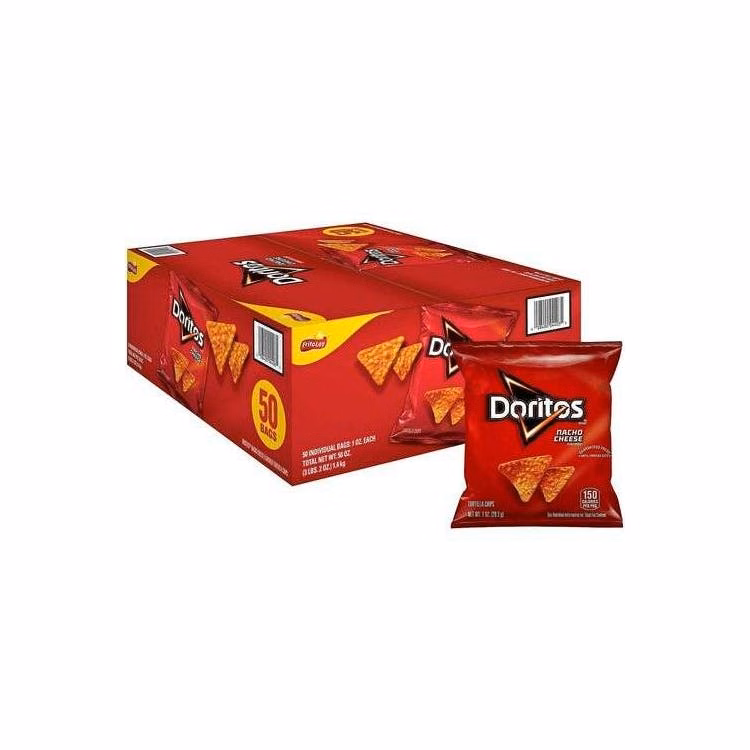 Doritos Nacho Cheese Chips - 50 Pack