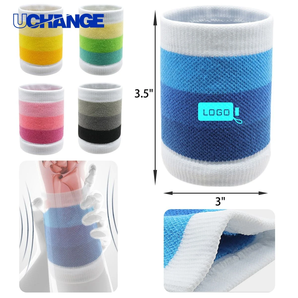 Comfortable Colorful Sports Wristband 1
