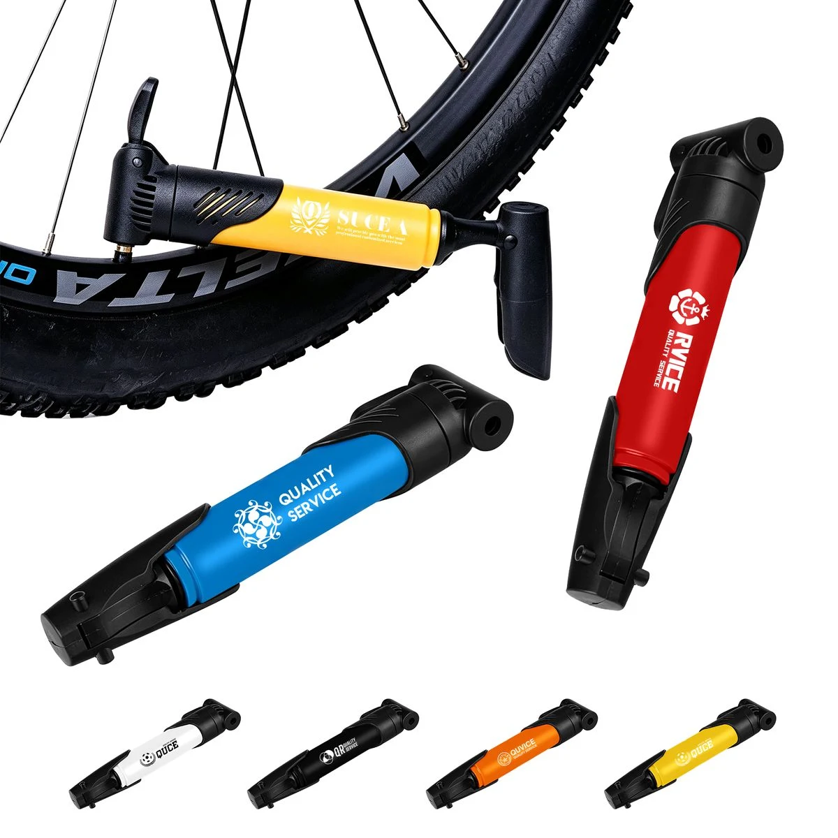 ABS Portable Manual Bicycle Pump For Cycling Travel 1