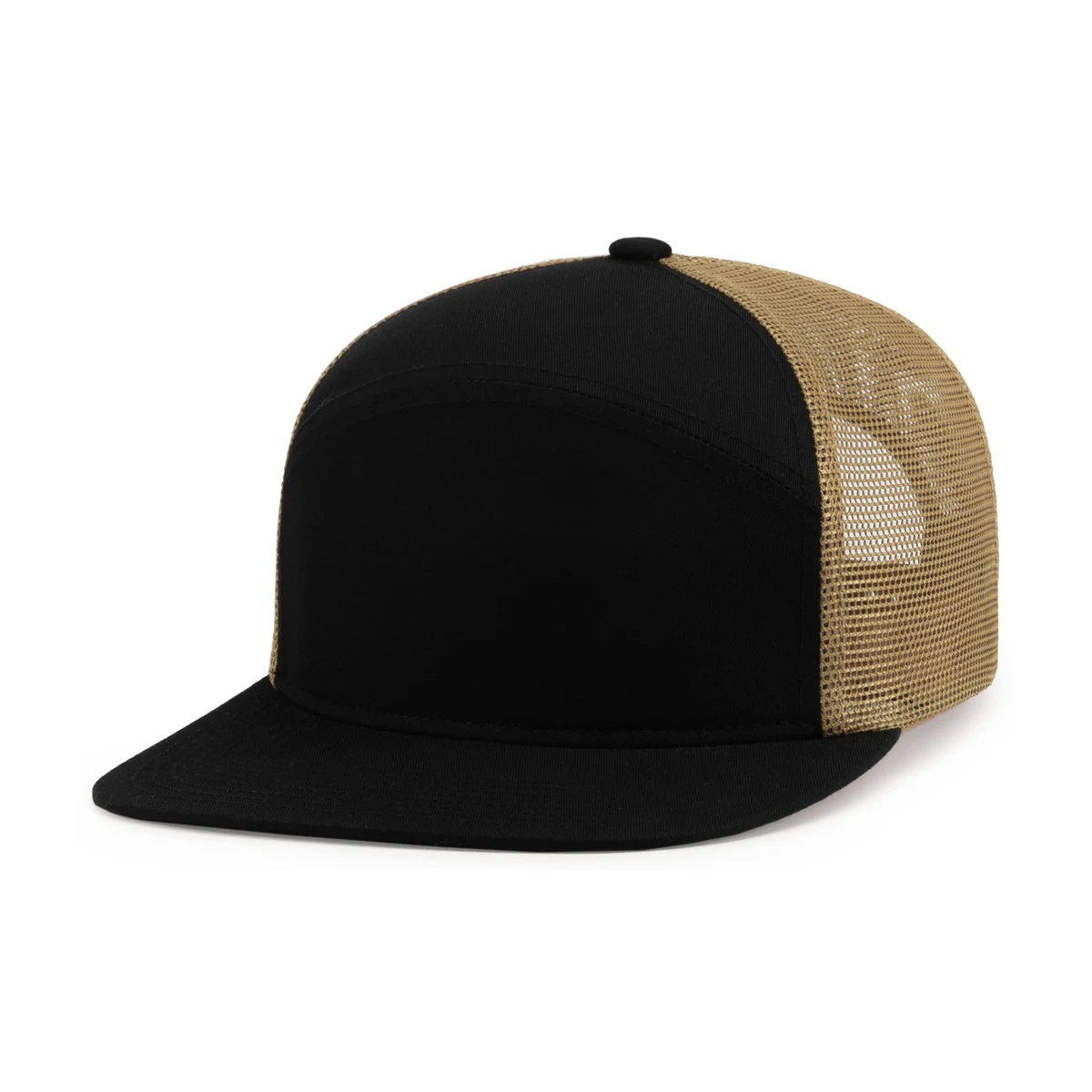 6-Panel Arch Trucker Snapback Cap 1