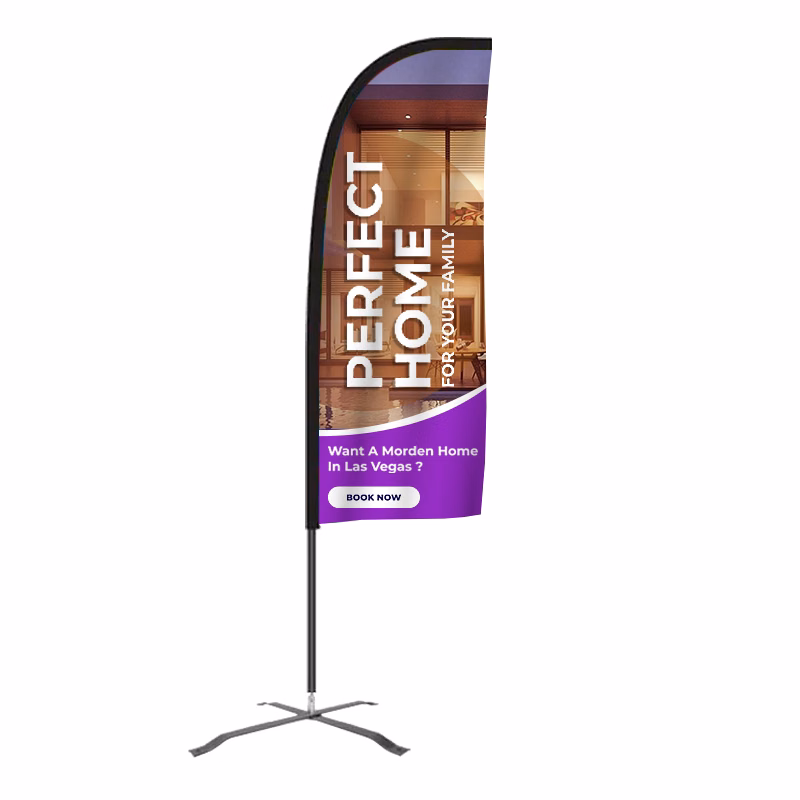 Flex Banner™ Kit, Double-Sided 7' Advertising Outdoor feather flag