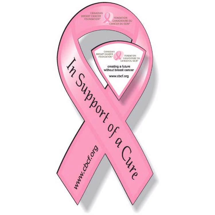 Ribbon Magnet (3.8"x8"), Spot Colour, White Matte Vinyl Topcoat, Outdoor use
