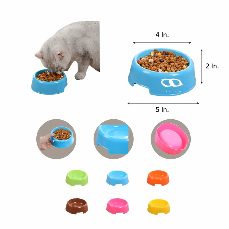 MOQ 50 Plastic Dog Bowl 5" x 4" x 2"