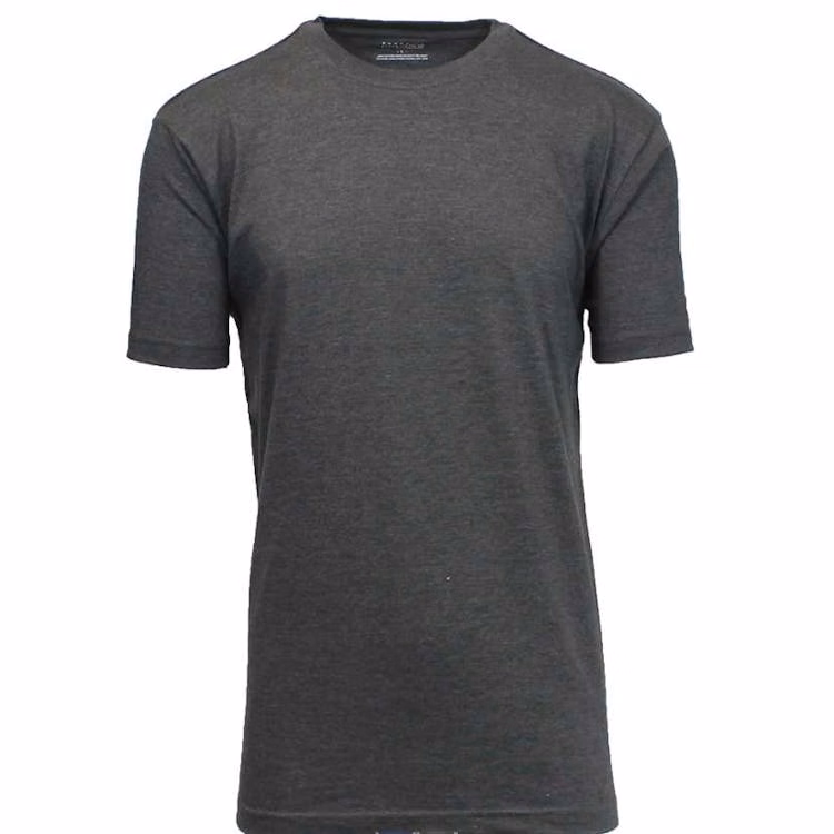 Men's Crew Neck Tees - Charcoal Large