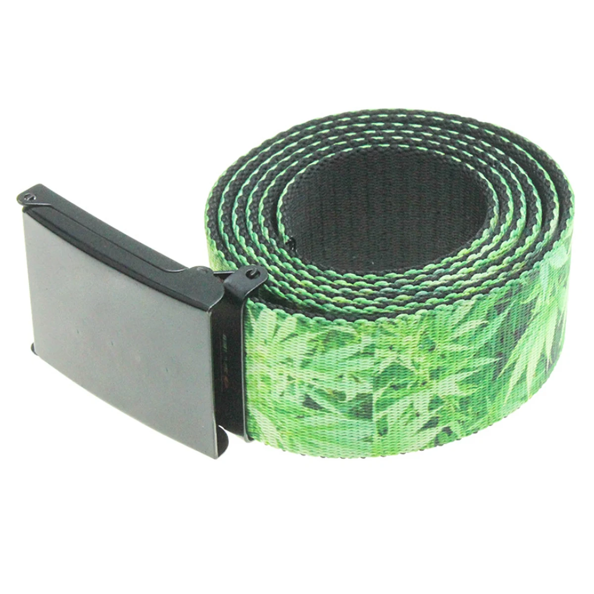 Fabric Waist Belt With Metal Buckle 1