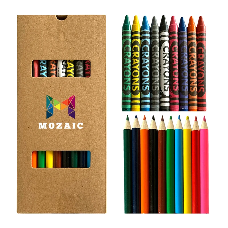 19 Piece Crayon And Pencil Set 1