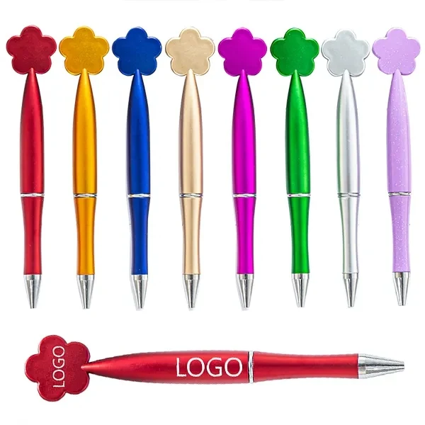 Branded flower shaped top pen 1