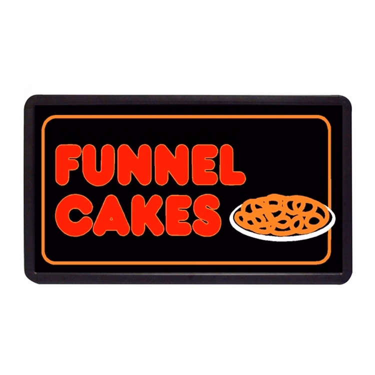 Funnel Cakes 13" x 24" Simulated Neon Sign