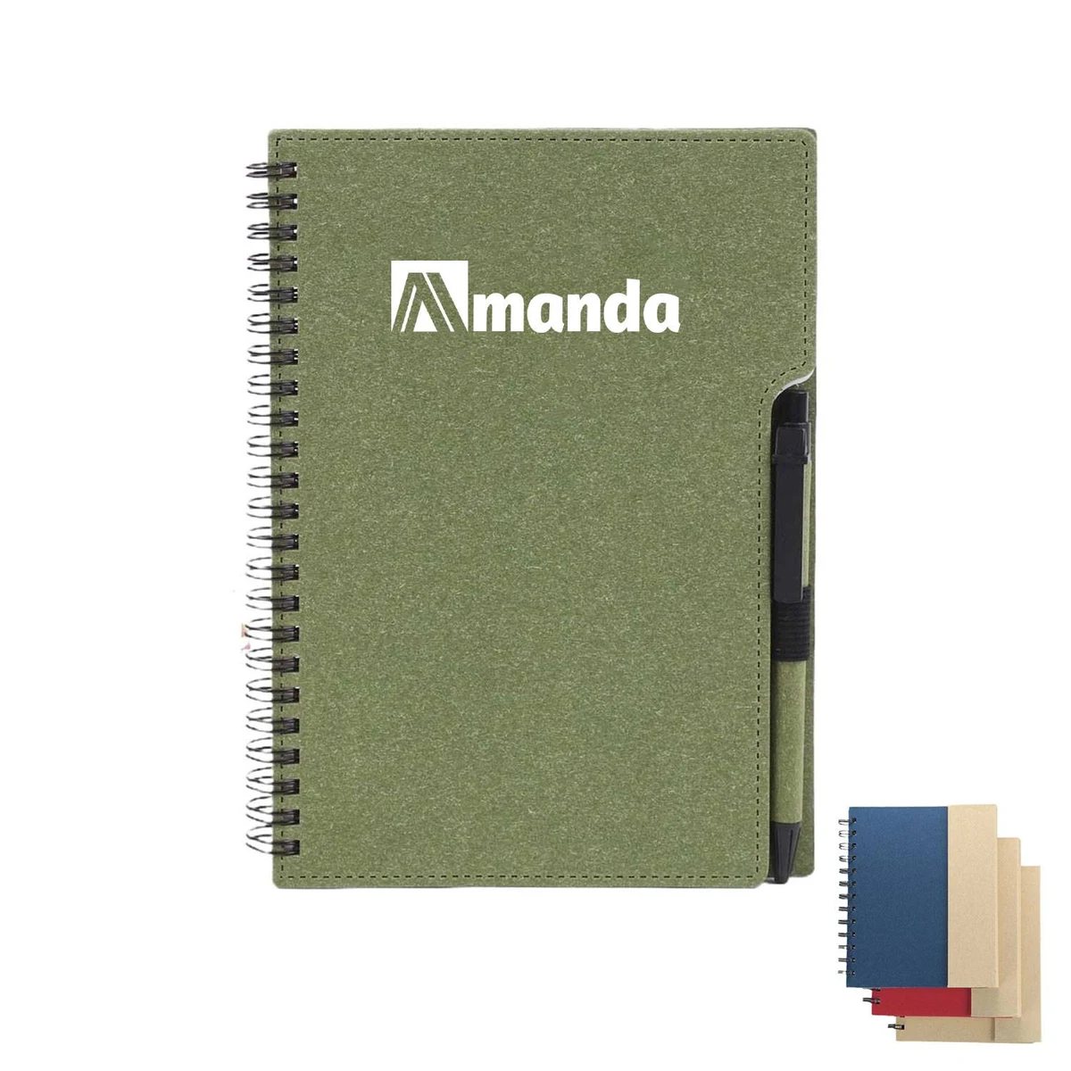 Spiral Notebook W/ Sticky Notes & Pen 1