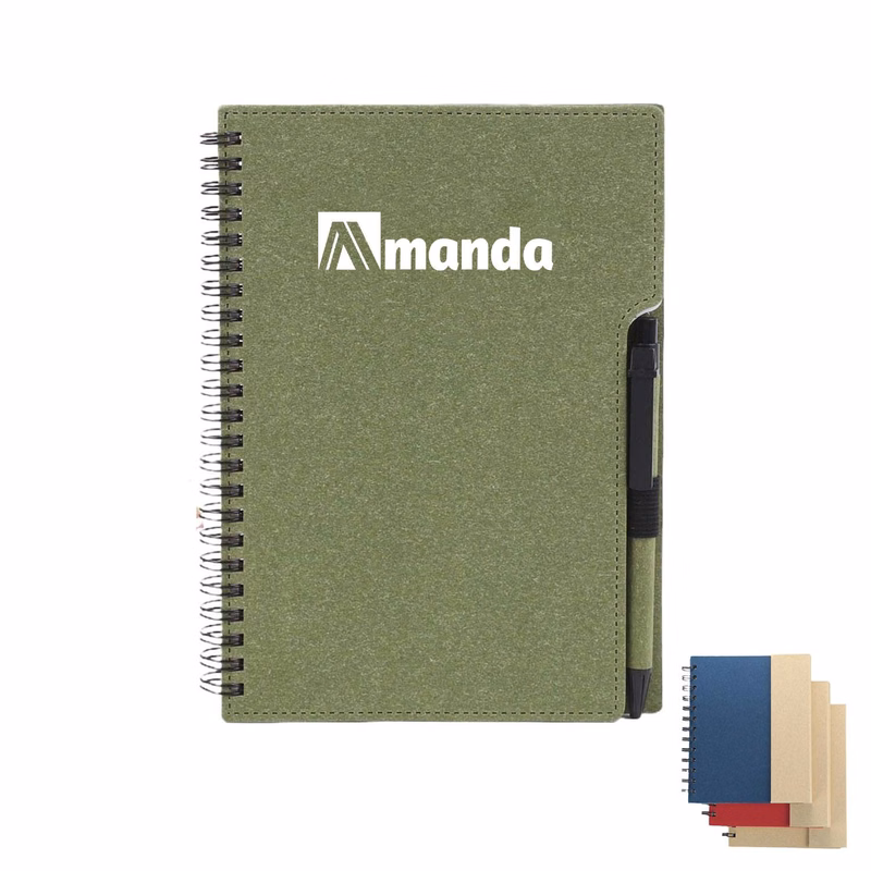 Spiral Notebook W/ Sticky Notes & Pen