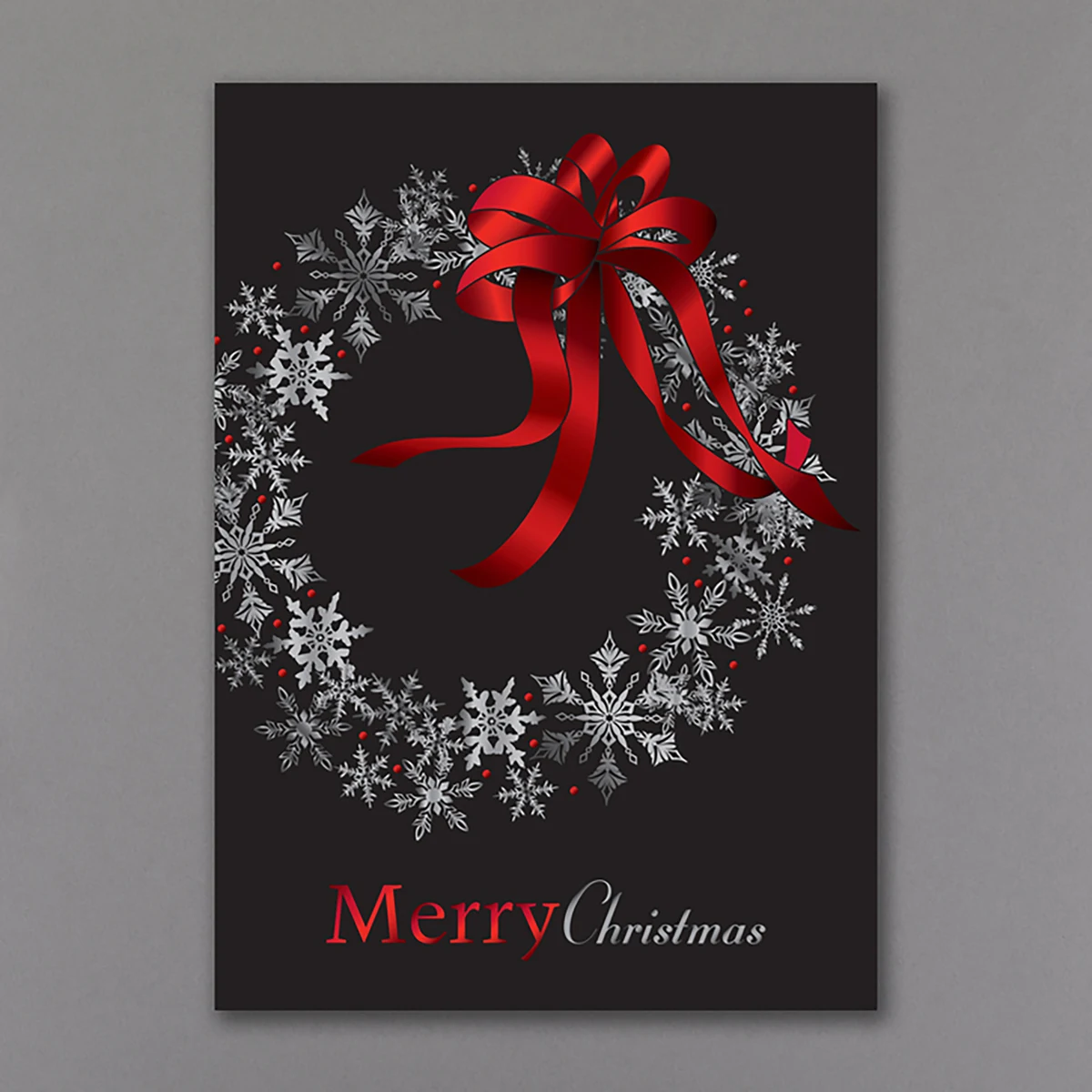 Snowflake Celebration Economy Holiday Card 1