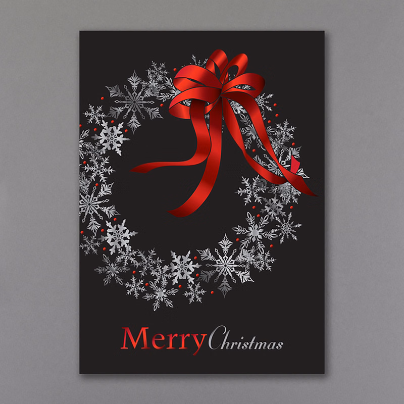 Snowflake Celebration Economy Holiday Card