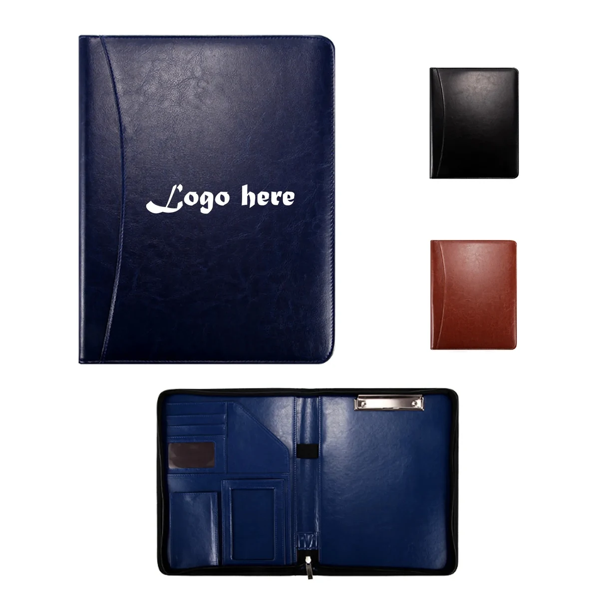 MOQ 50pcs A4 Multi-function Folder Leather Portfolio 1