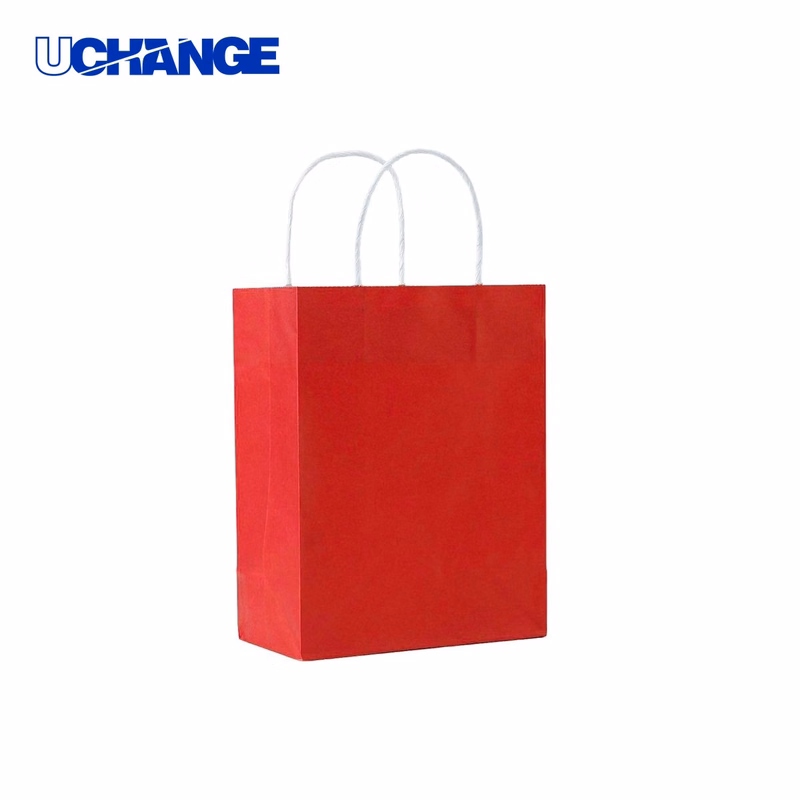 Recycled Kraft Paper Shopper Tote Carrier 8.3 x 4.4 x 10.7 Inches