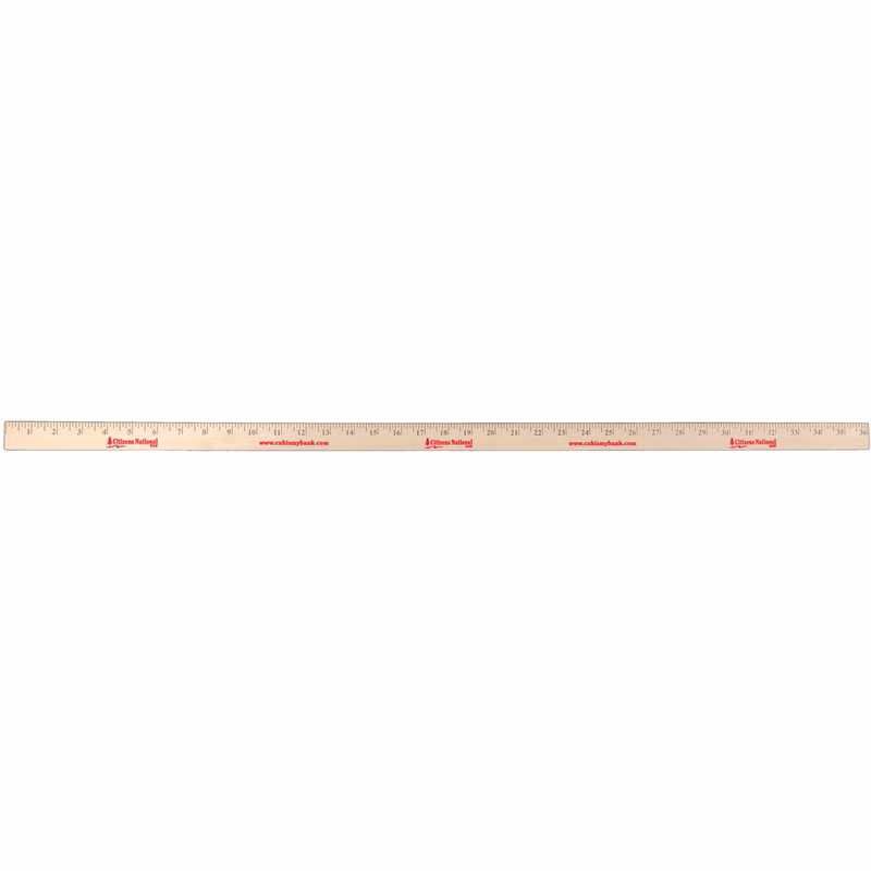 Light Natural Wood Yardstick