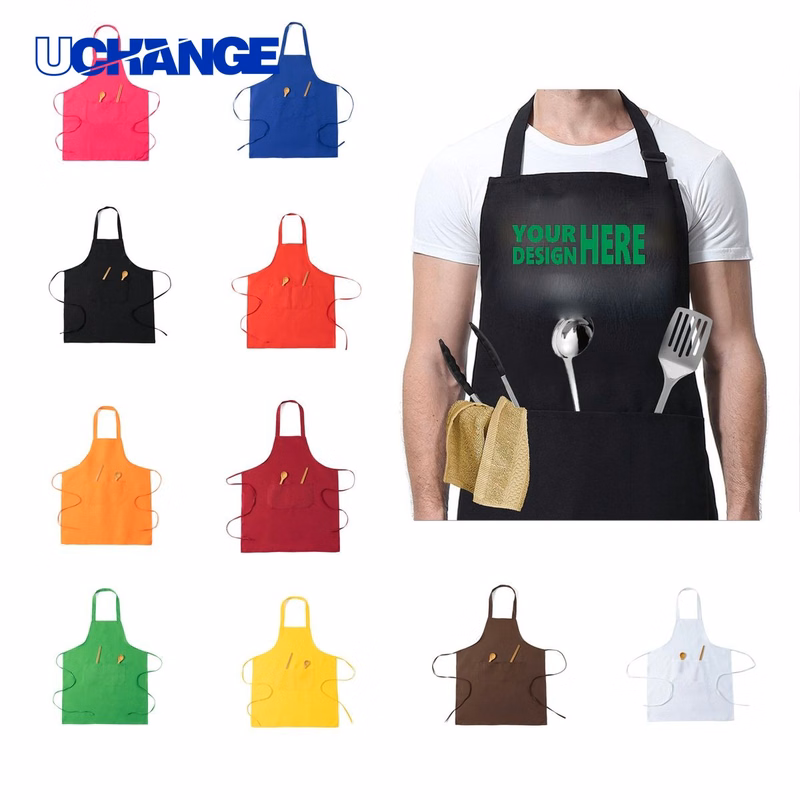 Polyester Unisex Kitchen Apron Protective Wear
