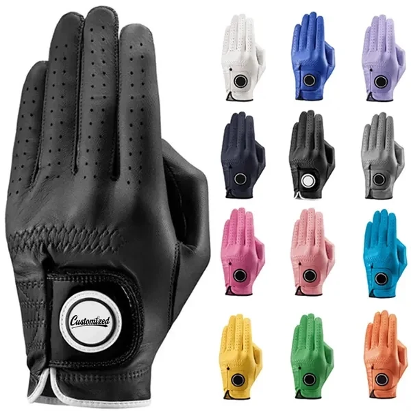 Custom Premium Sheepskin Leather Golf Glove — Corporate Tournament & Club Event Promo 1