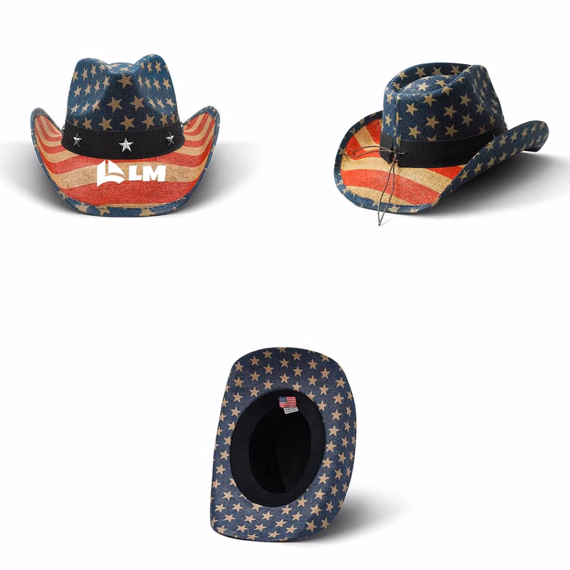 Cowboy Hat With Windproof Rope