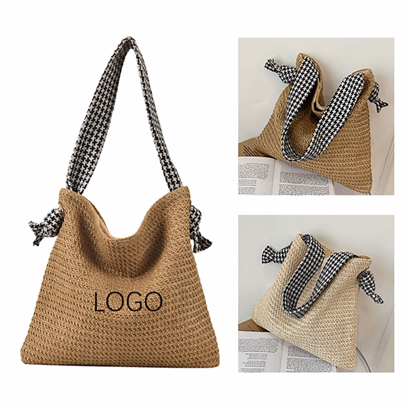 Straw Beach Tote Bags