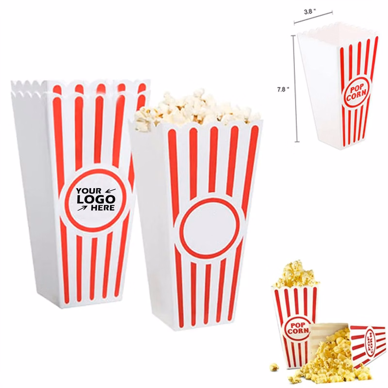 Custom Movie Night Party Paper Popcorn Buckets