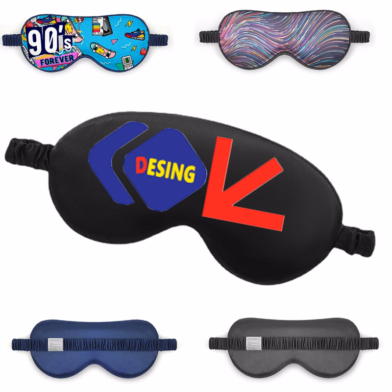 Emulationsilk Full Color Thin Fashion Eye Mask