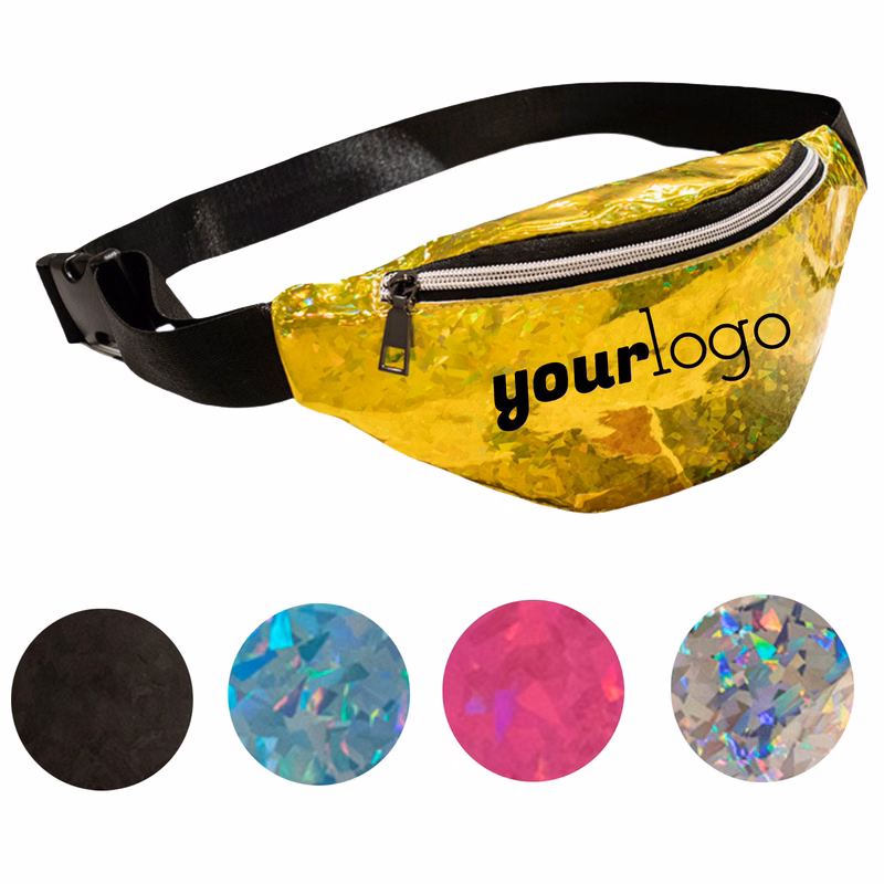 Compact Waterproof Holographic Fanny Pack for Women