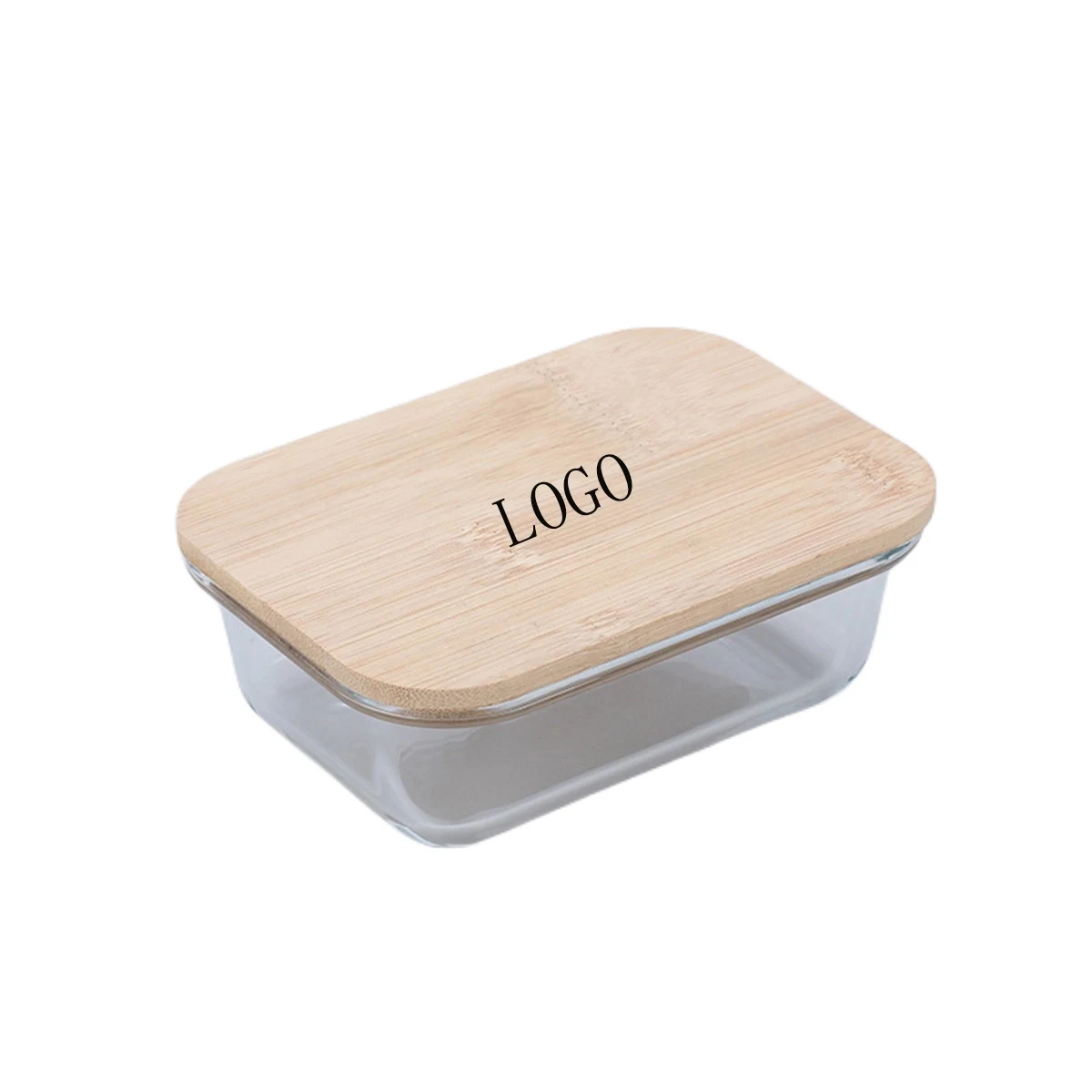 13 Oz Glass Food Storage Container With Bamboo Lid 1