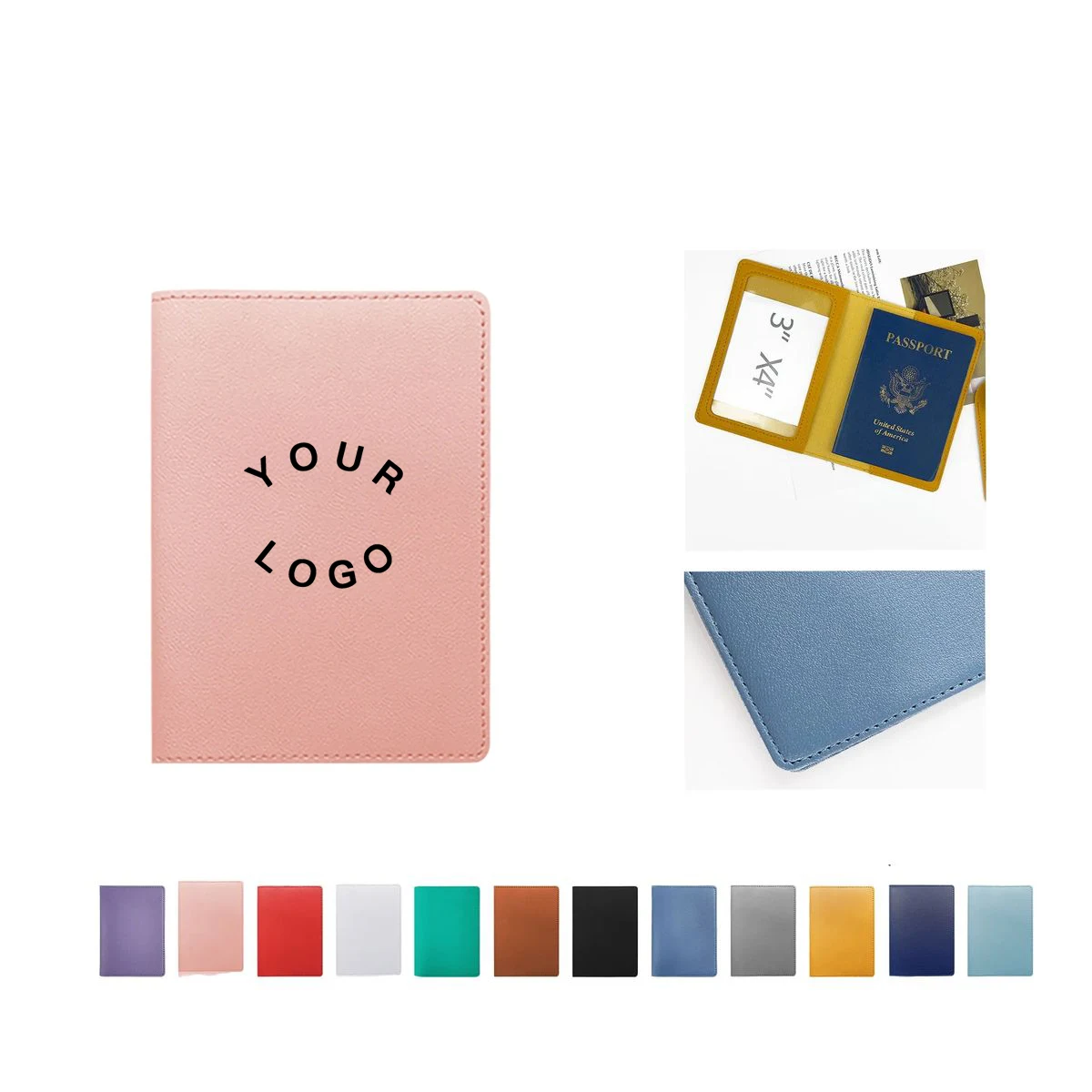 Durable PU Passport Wallet Slim Design 1