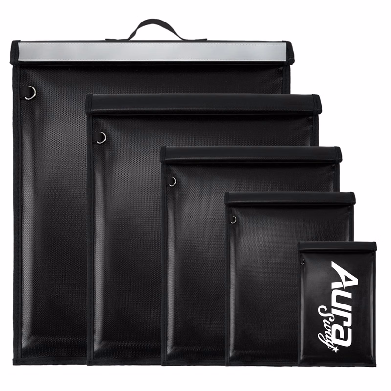 RFID Fire prevention Blocking Document Bags Set